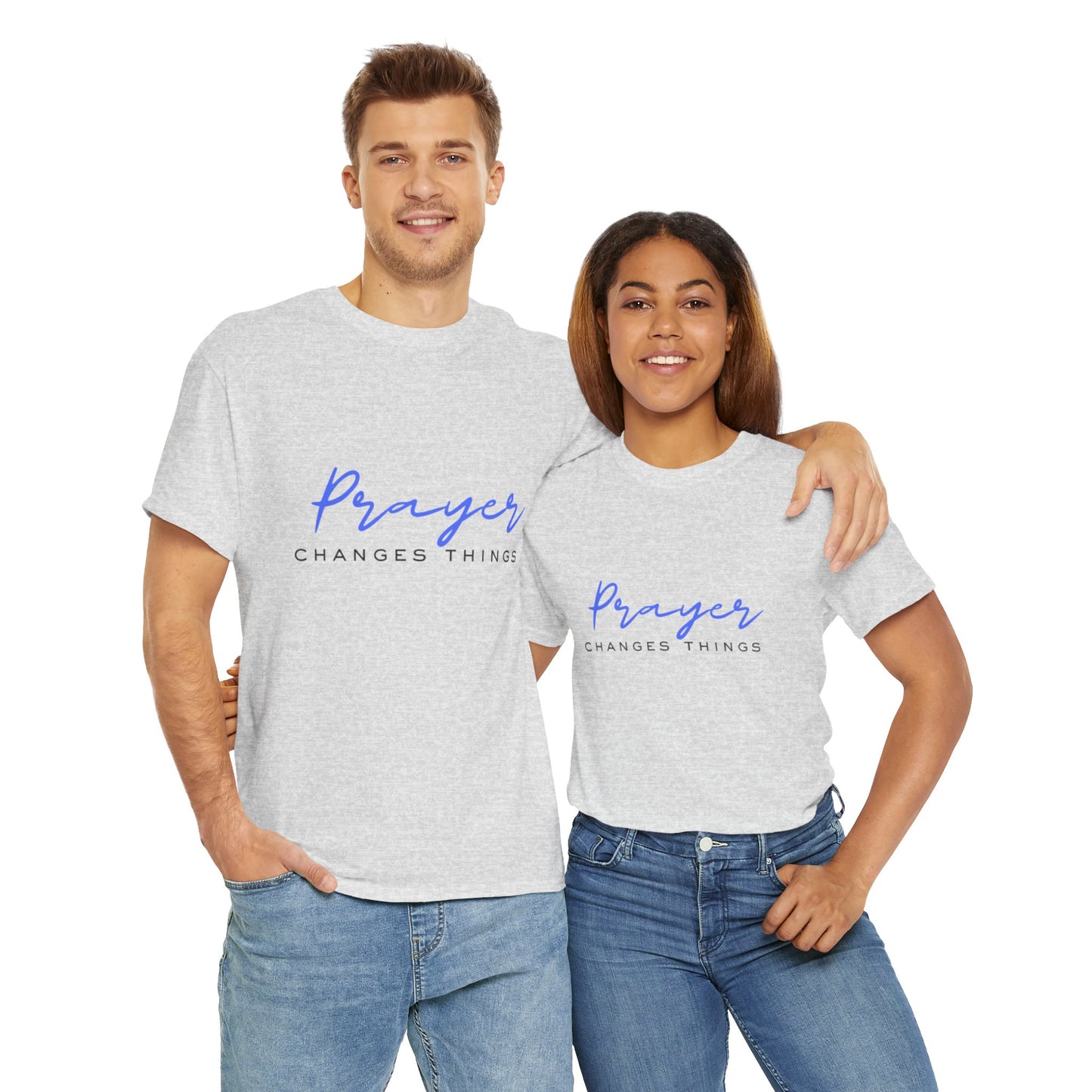 Prayer changes things - Unisex Heavy Cotton Tee