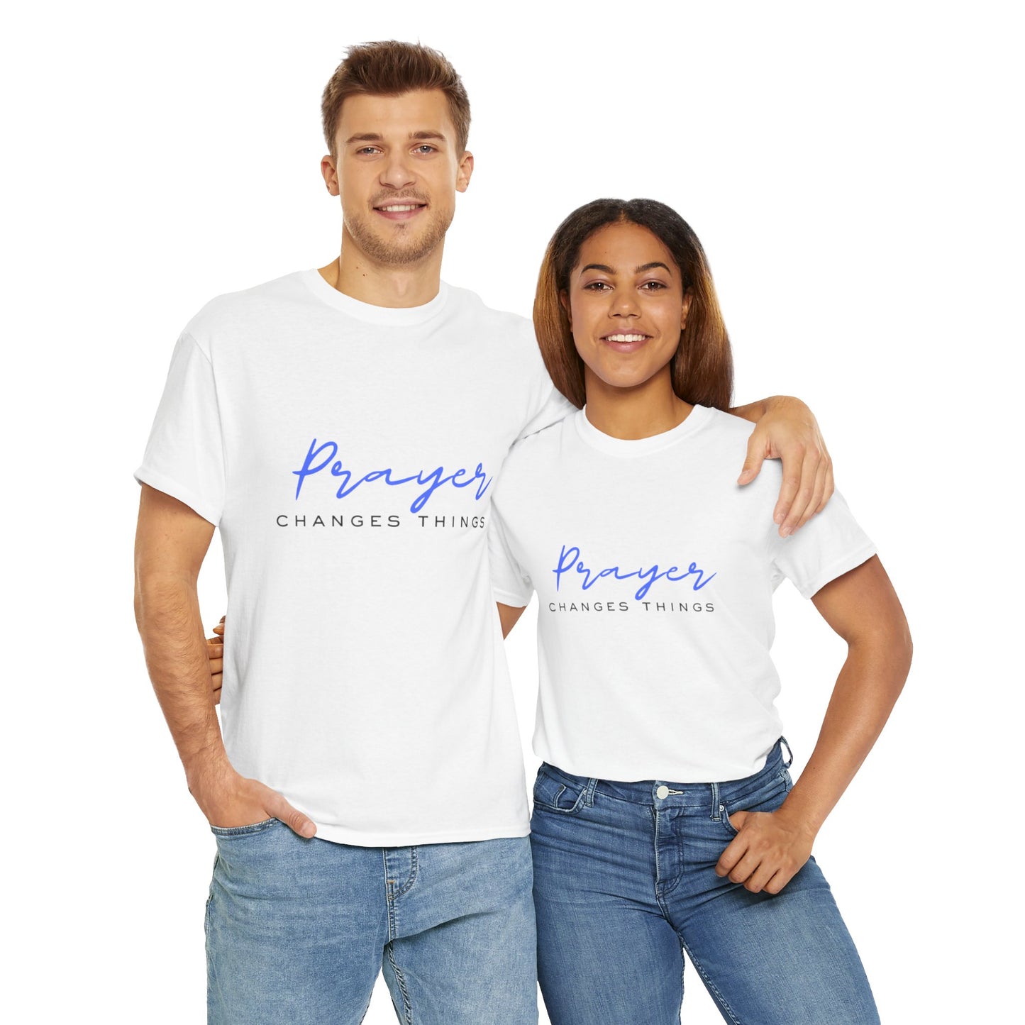 Prayer changes things - Unisex Heavy Cotton Tee