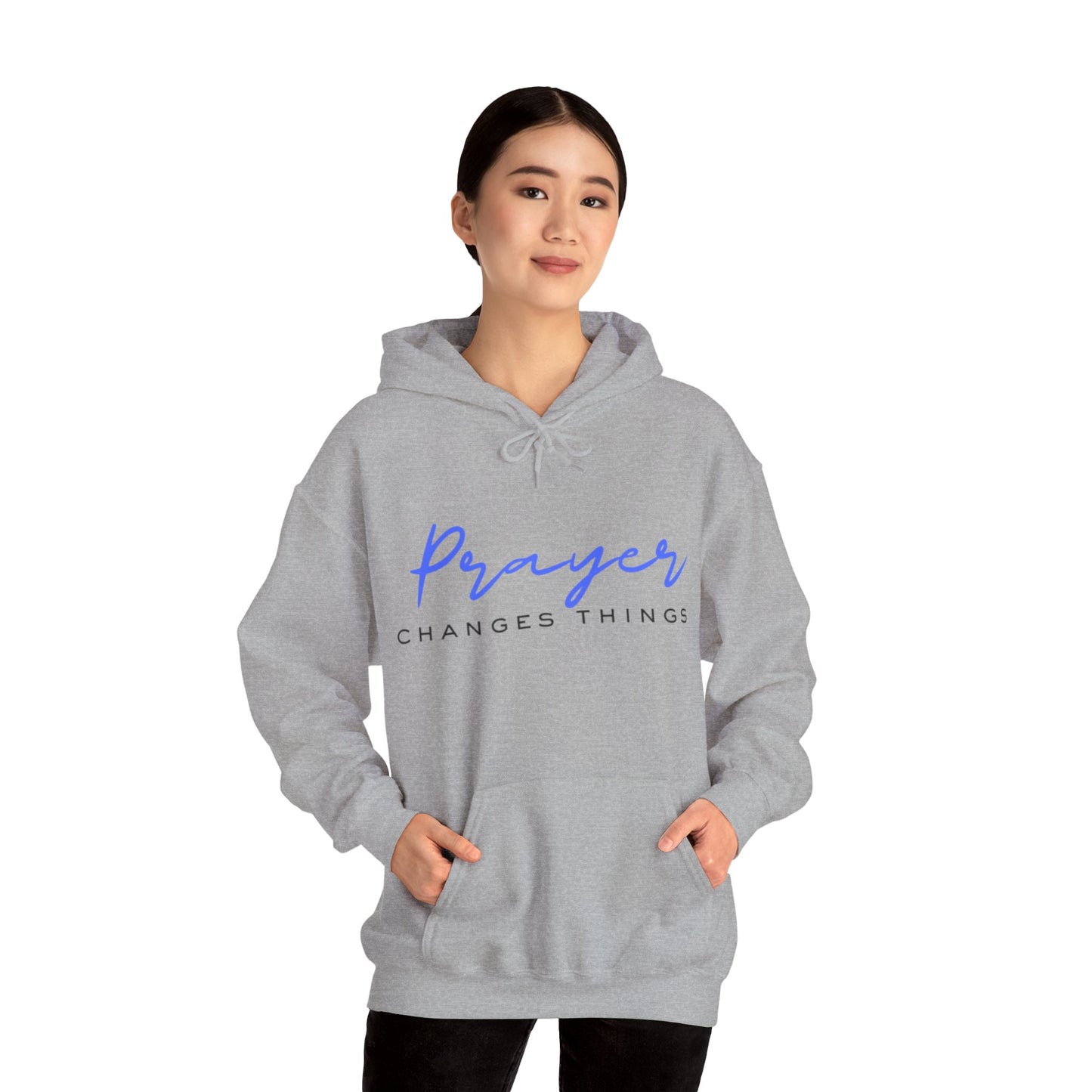 Prayer changes things - Unisex Heavy Blend™ Hooded Sweatshirt