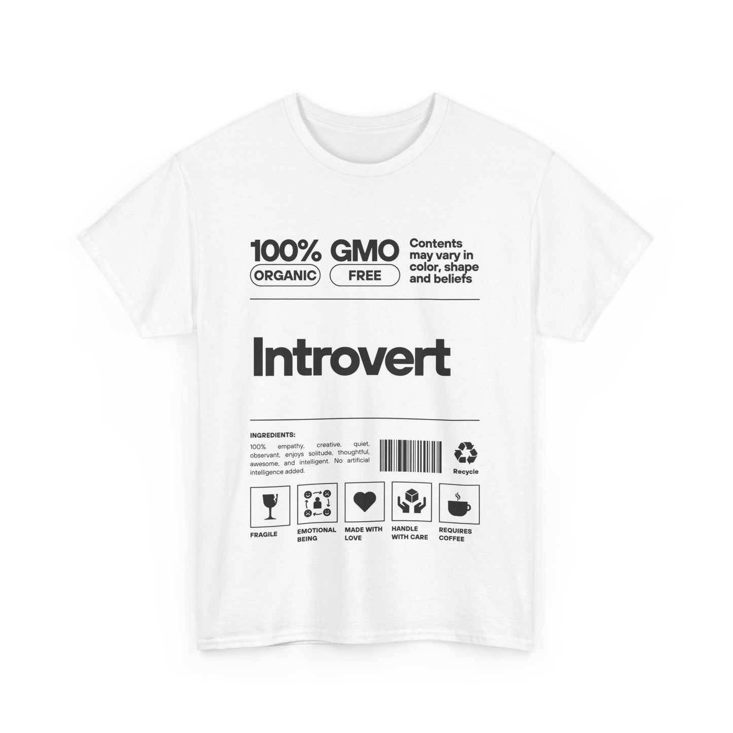 Introvert Tee - Unisex Heavy Cotton Tee