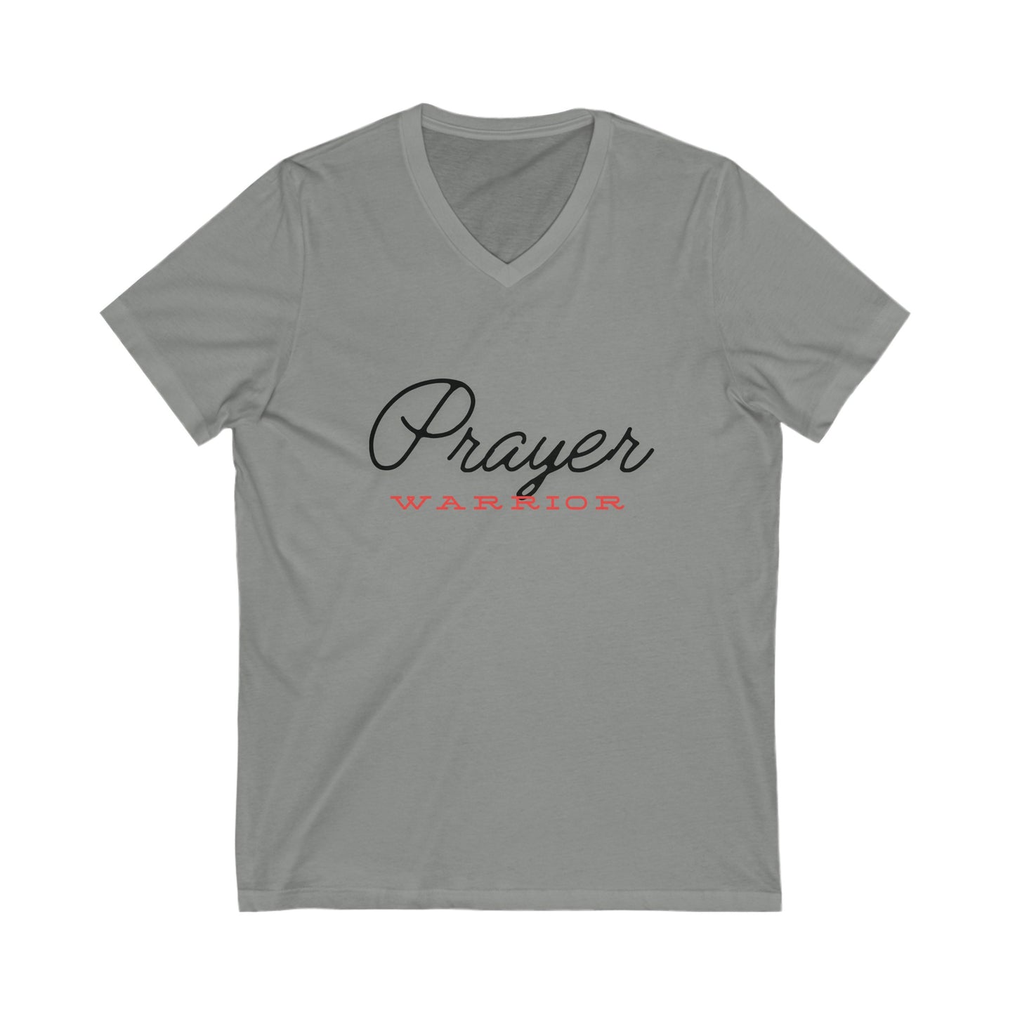 Prayer Warrior - Unisex Jersey Short Sleeve V-Neck Tee