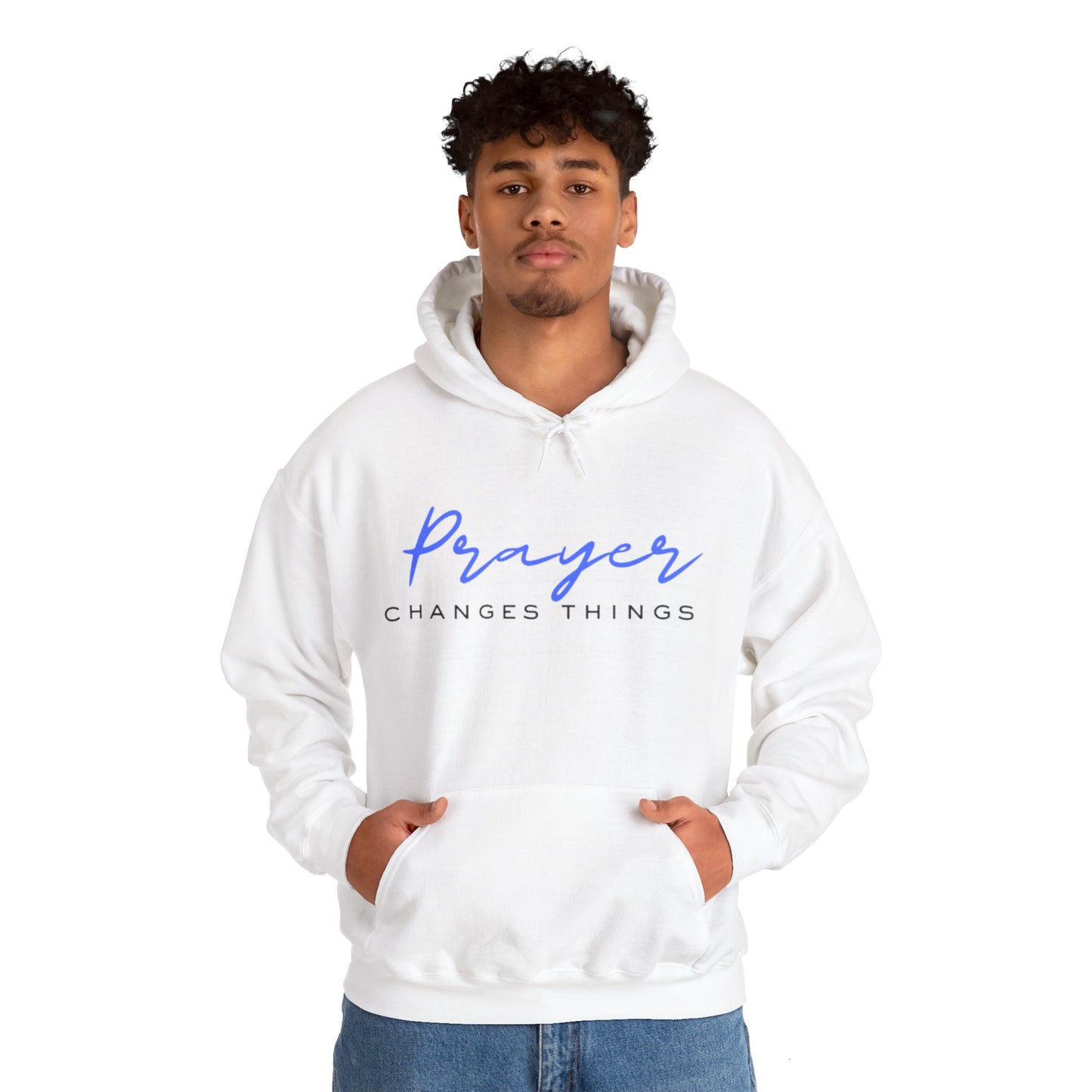 Prayer changes things - Unisex Heavy Blend™ Hooded Sweatshirt