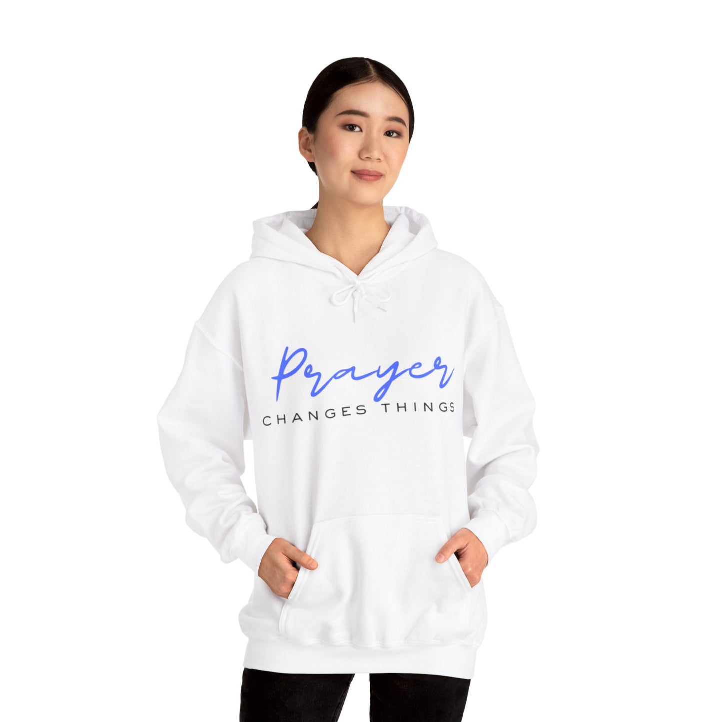 Prayer changes things - Unisex Heavy Blend™ Hooded Sweatshirt