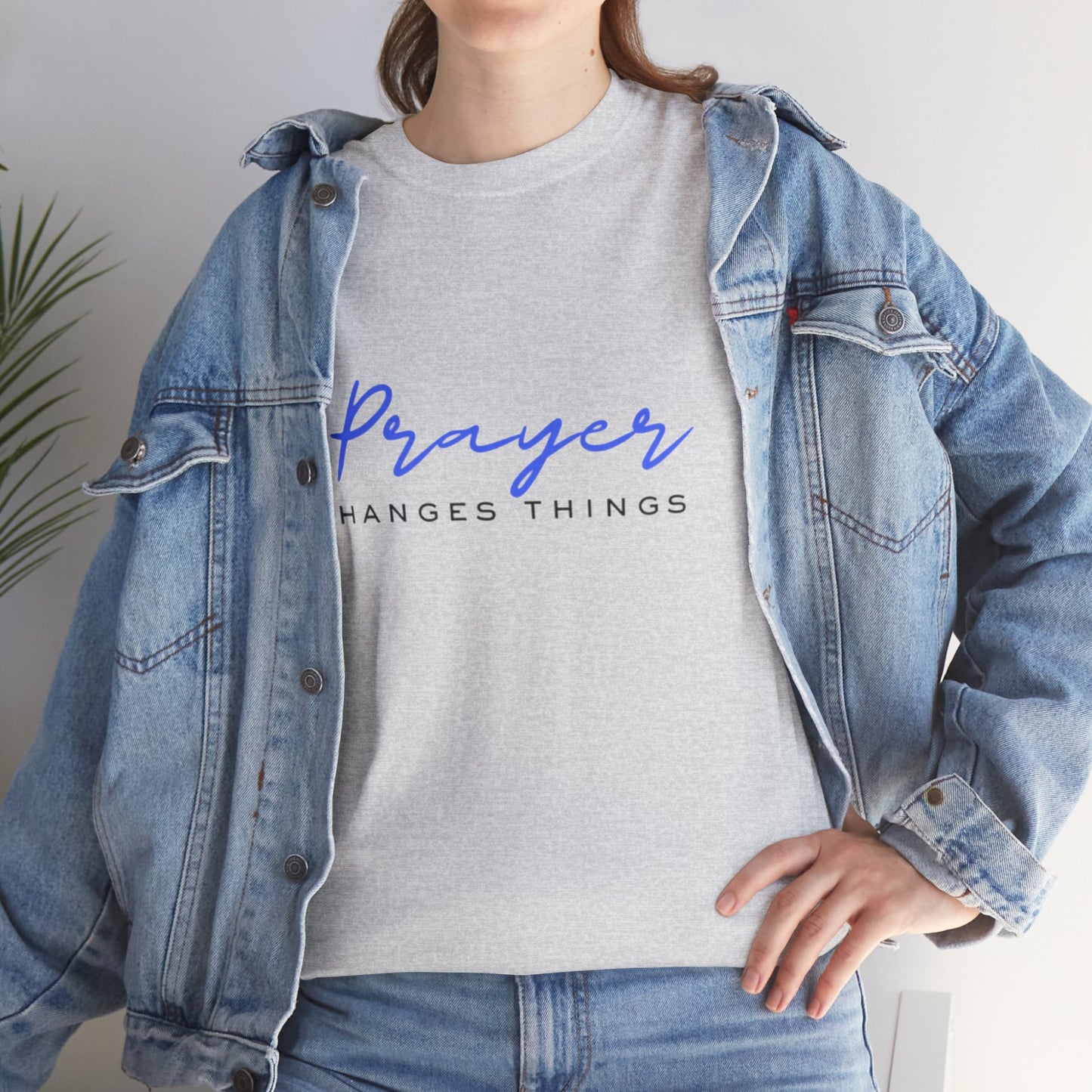 Prayer changes things - Unisex Heavy Cotton Tee