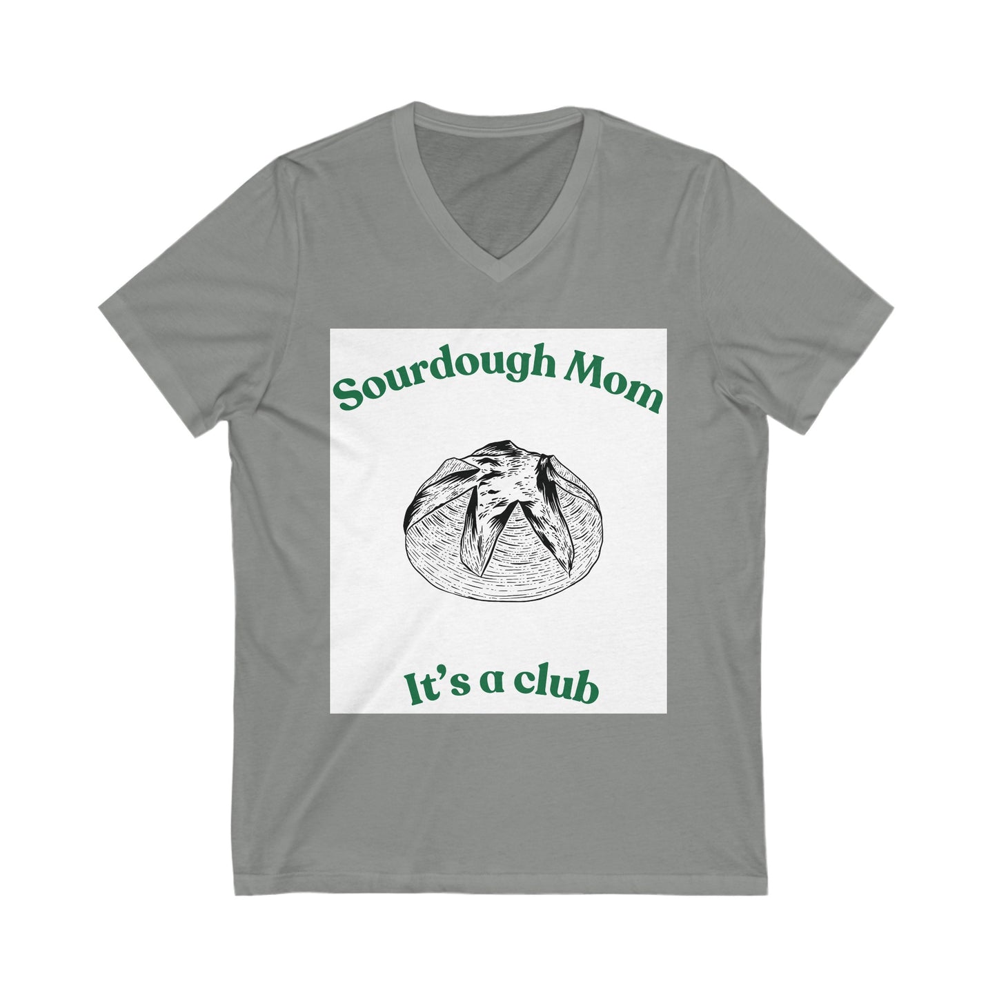 Sourdough Mom - Unisex Jersey Short Sleeve V-Neck Tee