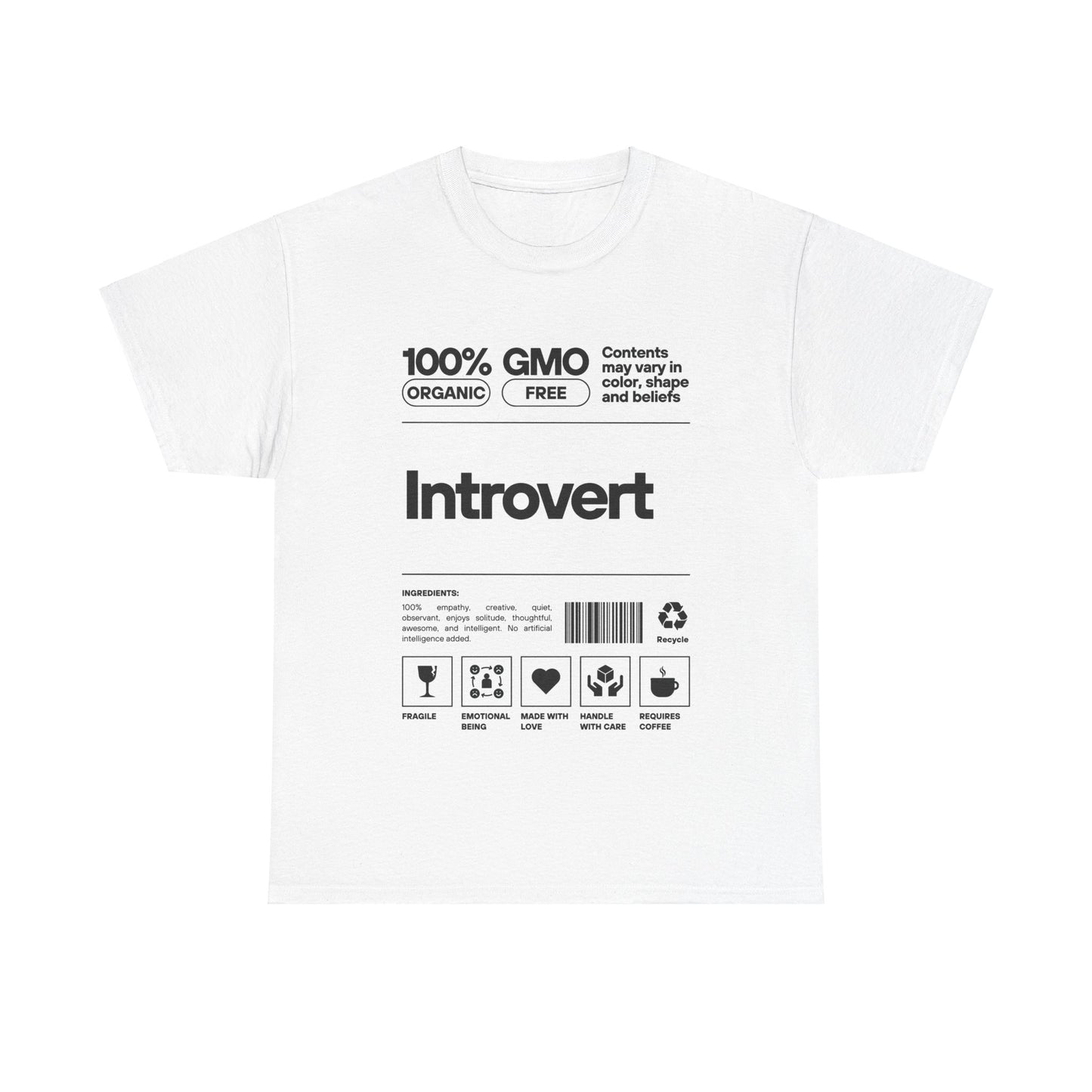 Introvert Tee - Unisex Heavy Cotton Tee