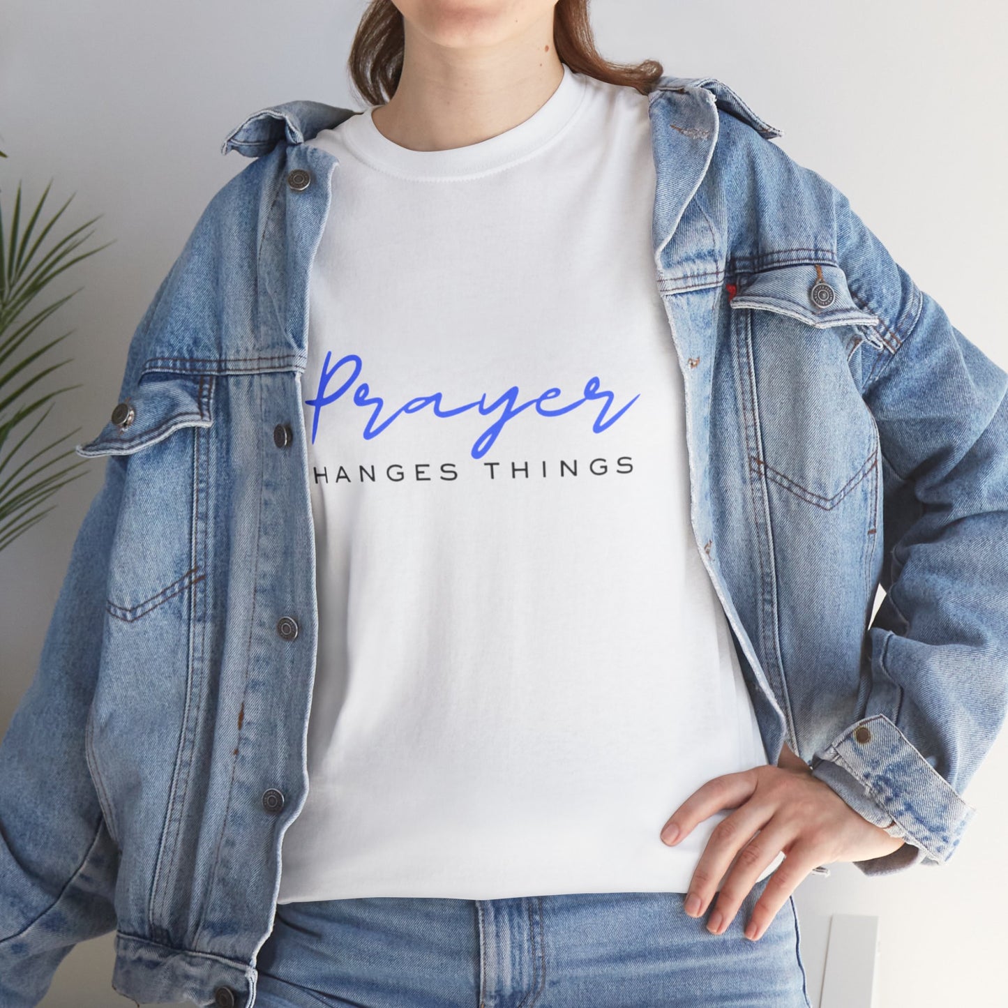 Prayer changes things - Unisex Heavy Cotton Tee