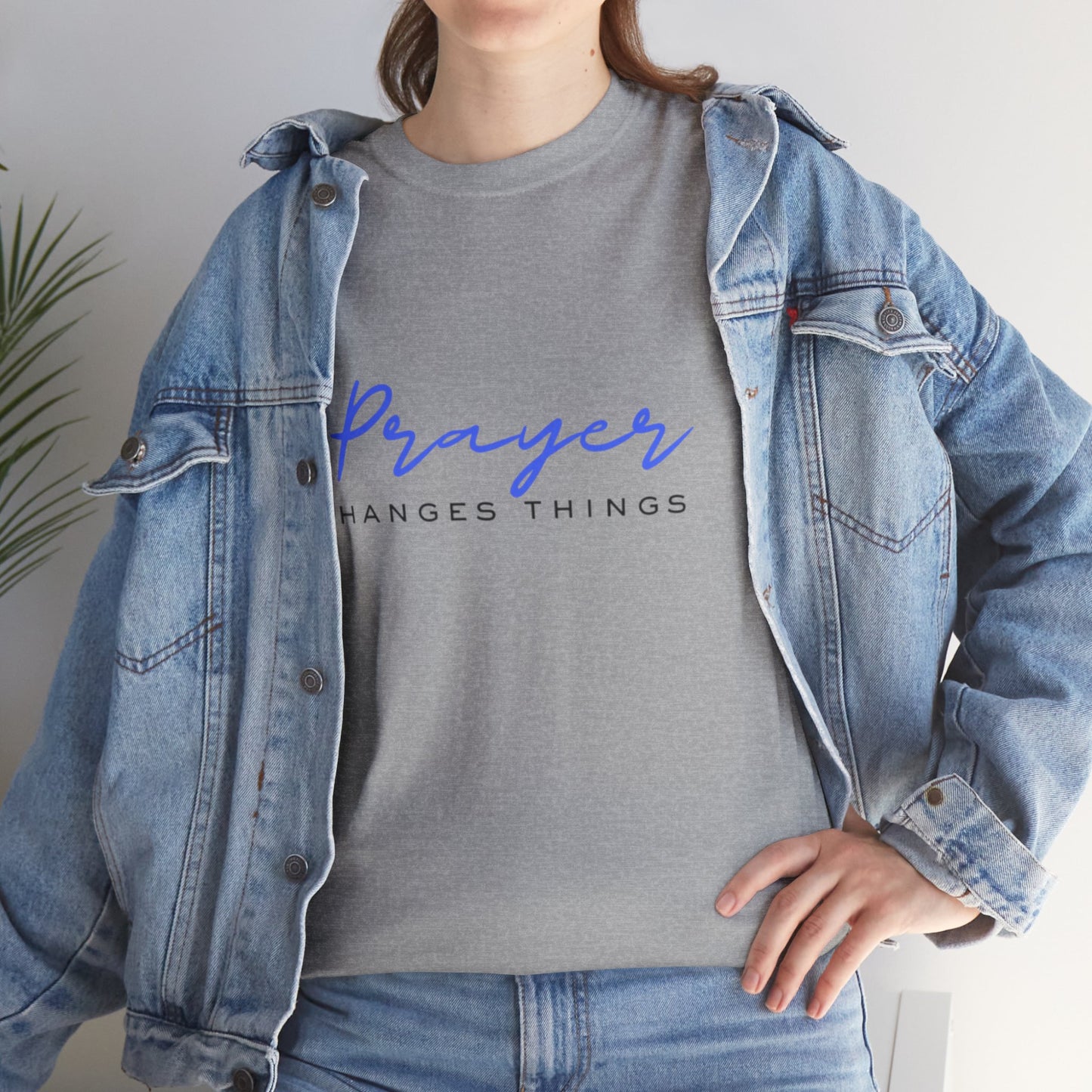 Prayer changes things - Unisex Heavy Cotton Tee