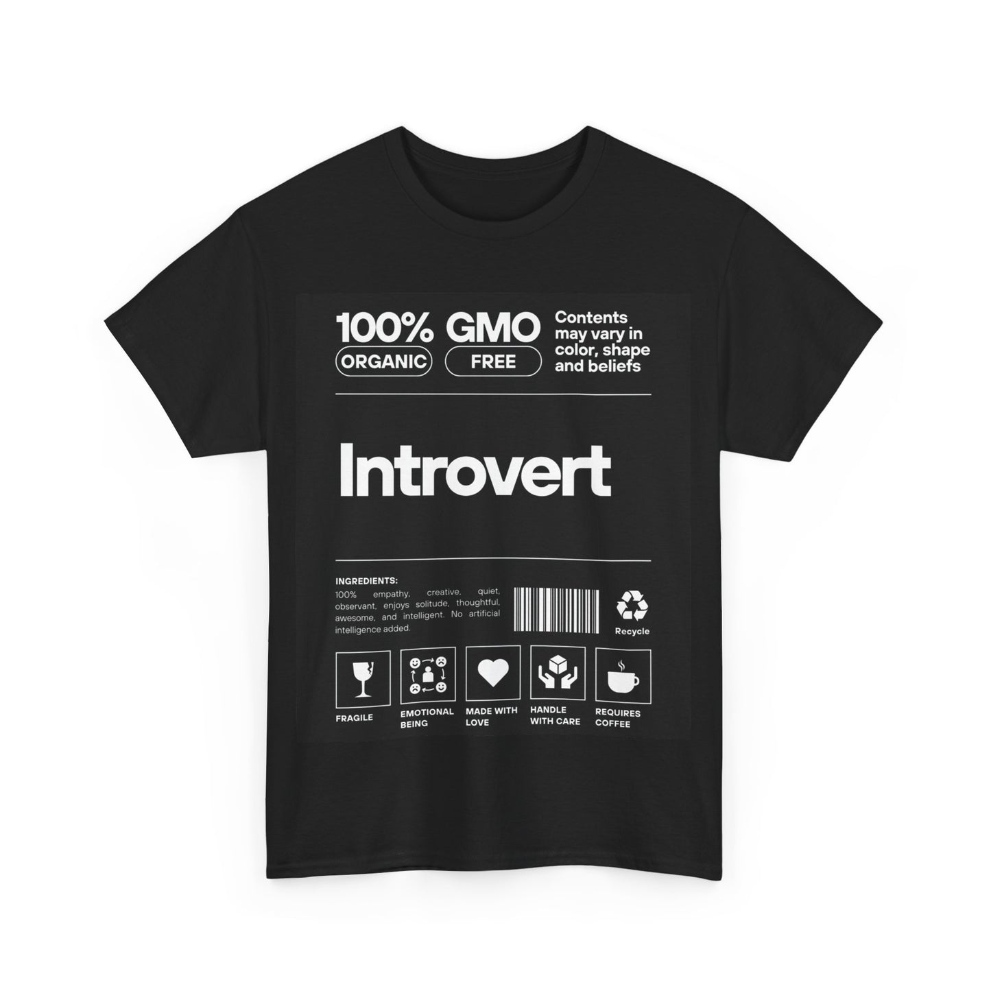 Introvert Tee - Unisex Heavy Cotton Tee