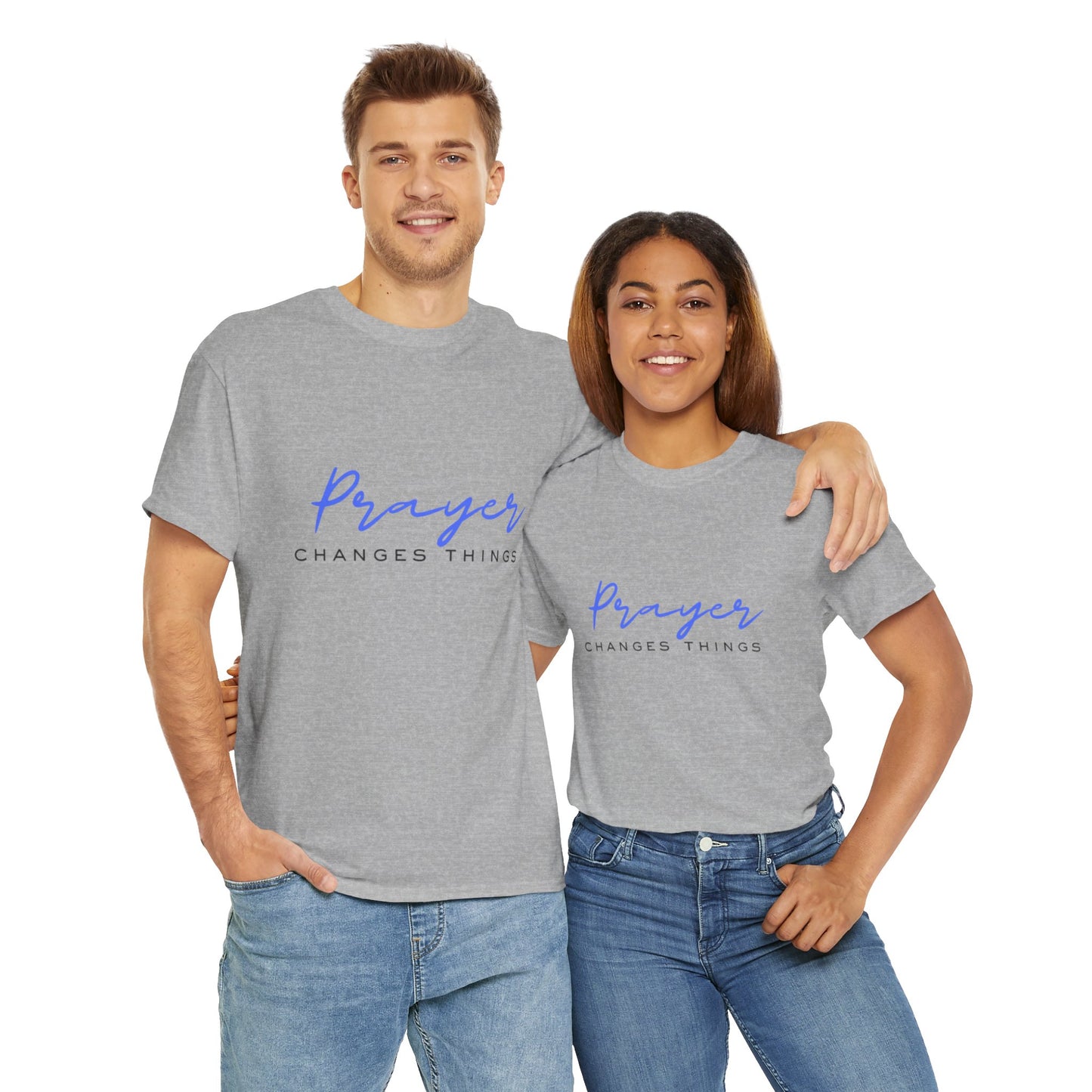 Prayer changes things - Unisex Heavy Cotton Tee