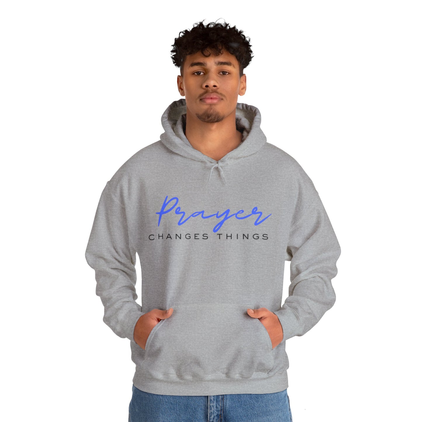 Prayer changes things - Unisex Heavy Blend™ Hooded Sweatshirt