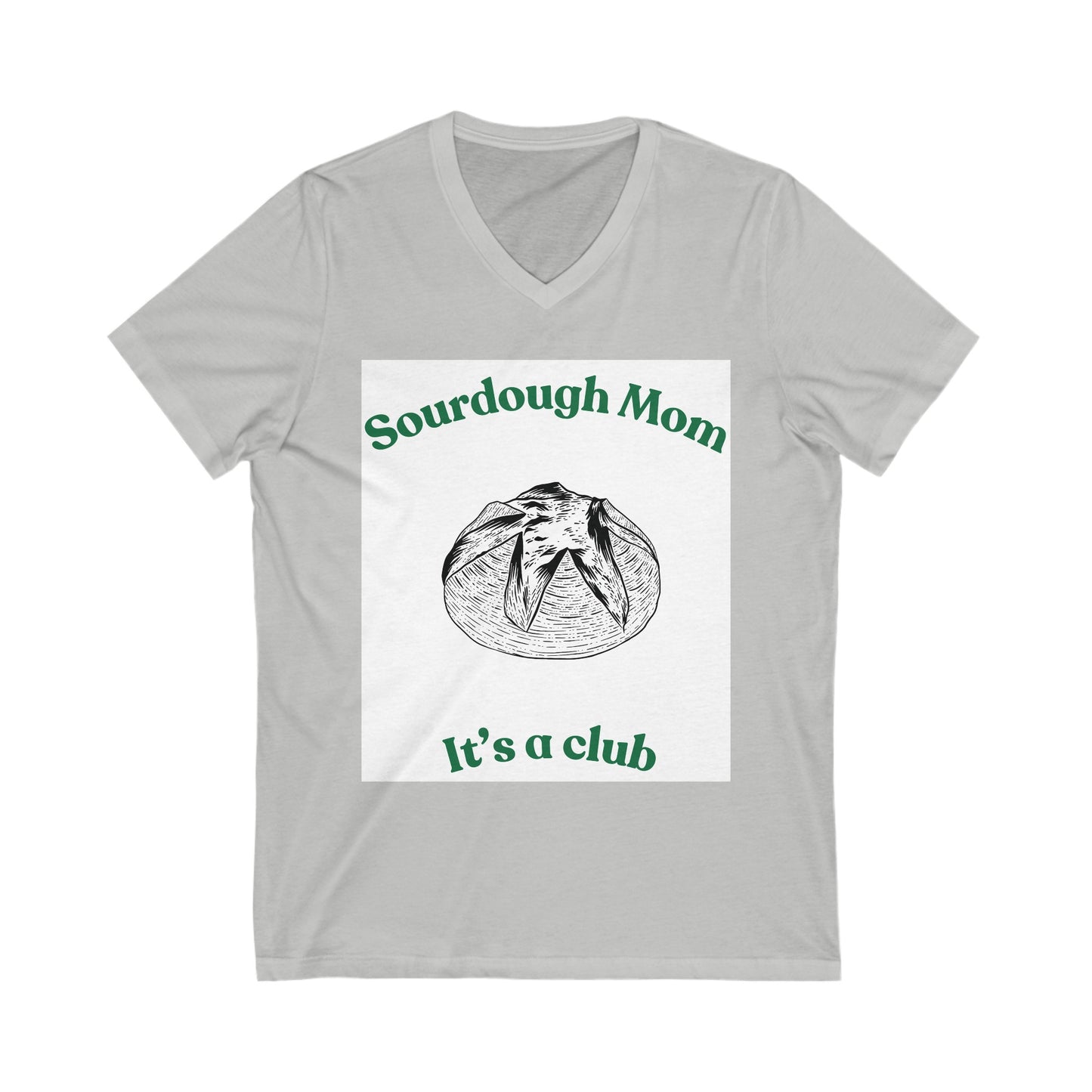 Sourdough Mom - Unisex Jersey Short Sleeve V-Neck Tee