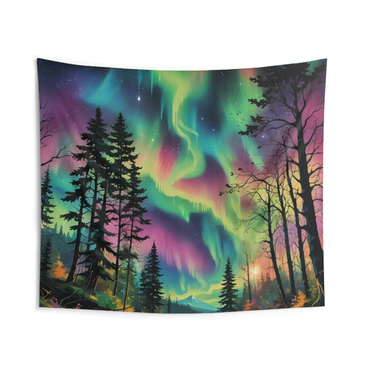 Trippy Northern Lights - Indoor Wall Tapestries